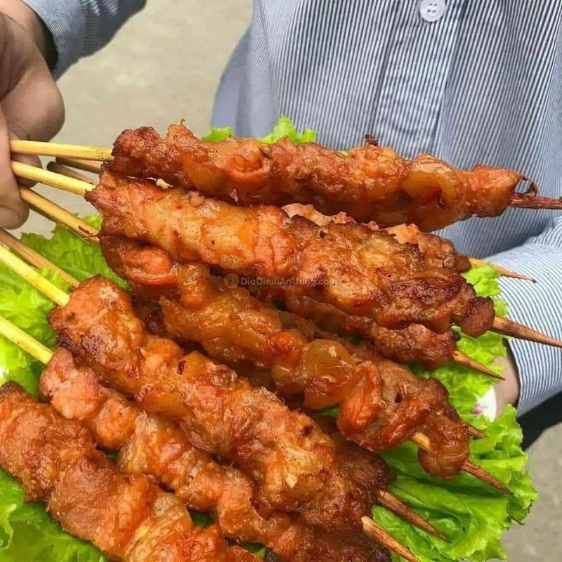 Gà xiên